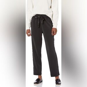 Dynamite Black Drawstring Straight-Leg Pants